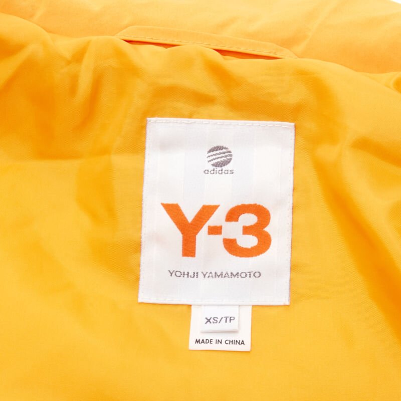 Y-3 By Yohji Yamamoto Orange Padded Puffer Top - Image 12
