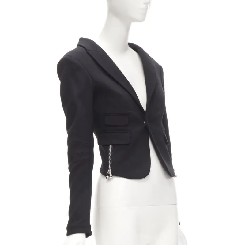 Dsquared2 Punk Barbell Blazer Black Wool Very good - Front View