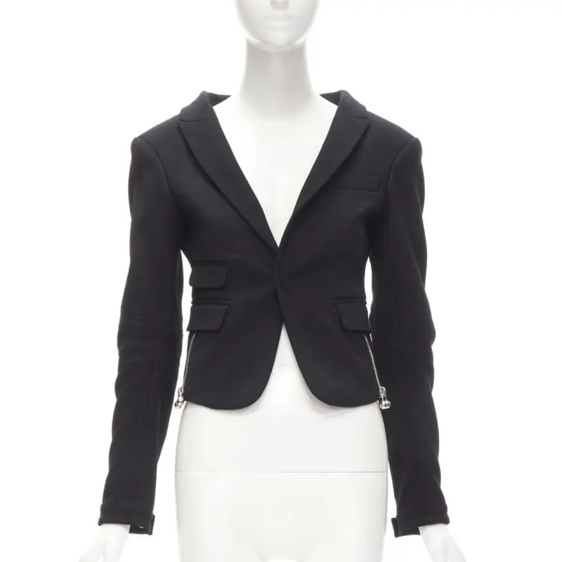 Dsquared2 Punk Barbell Blazer Black Wool Very good - Model View