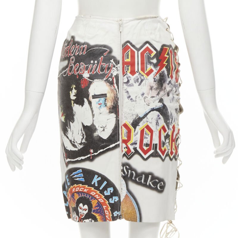 D&g Lace Up Skirt - Side view