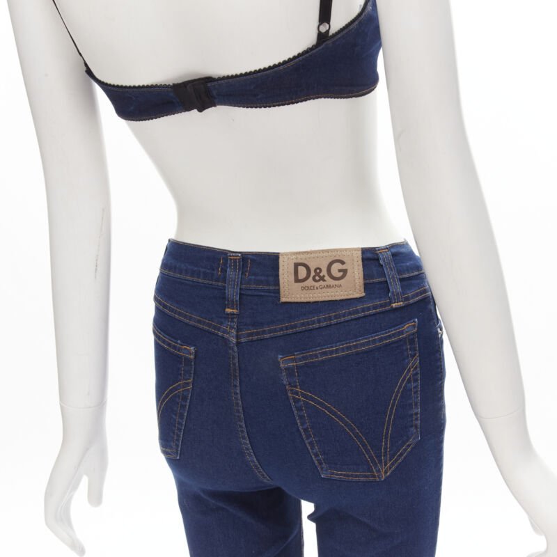 D&g Overstitch Bralette Jeans - Image 12