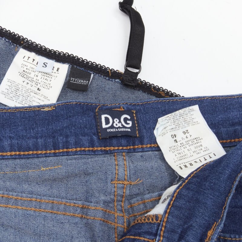 D&g Overstitch Bralette Jeans - Image 13