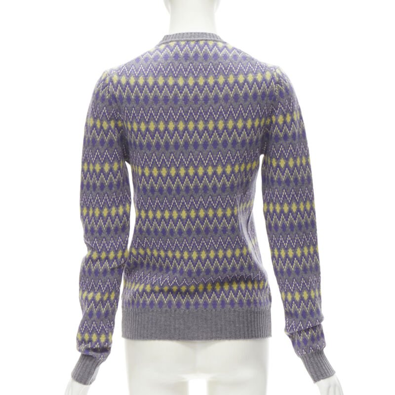 Prada Argyle Knit Sweater - Side view