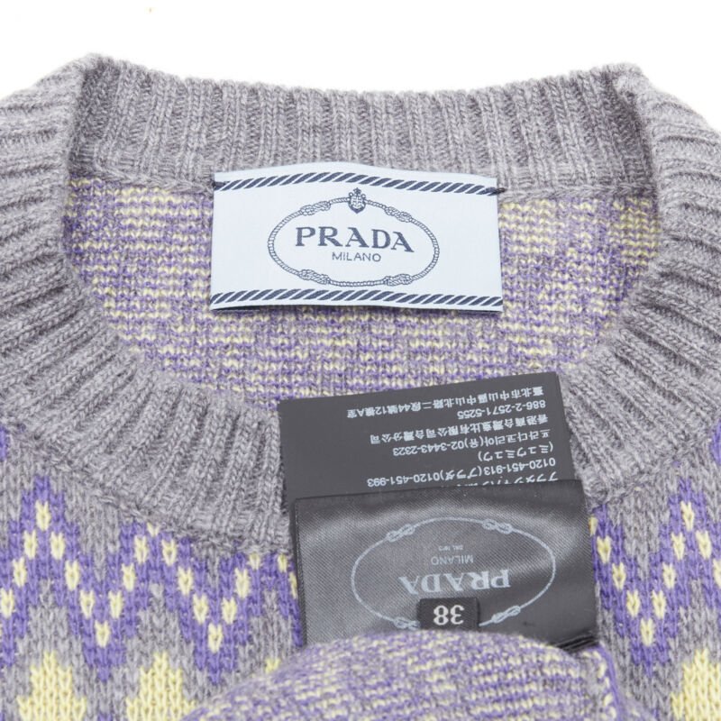 Prada Argyle Knit Sweater - Image 10