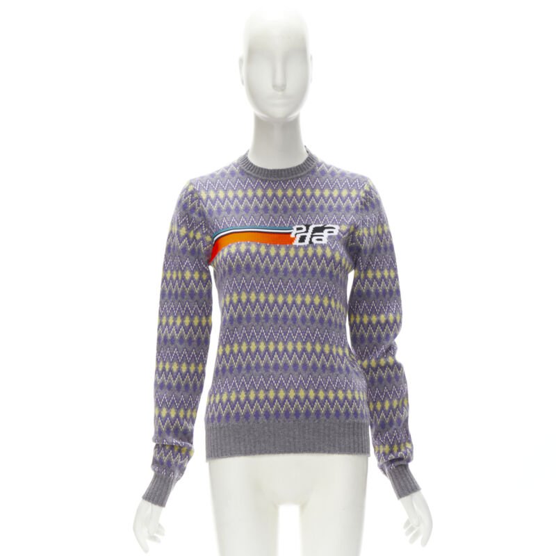 Prada Argyle Knit Sweater - Image 11
