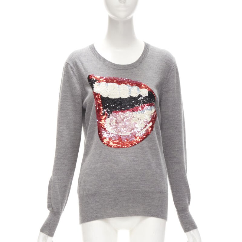 Markus Lupfer Lips Sequin Sweater