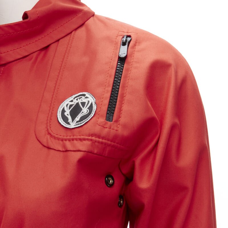 Gucci Red Elastic Waist Anorak - Back view