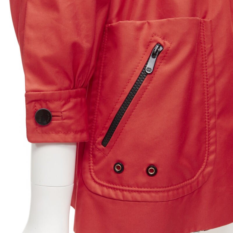 Gucci Red Elastic Waist Anorak - Image 10