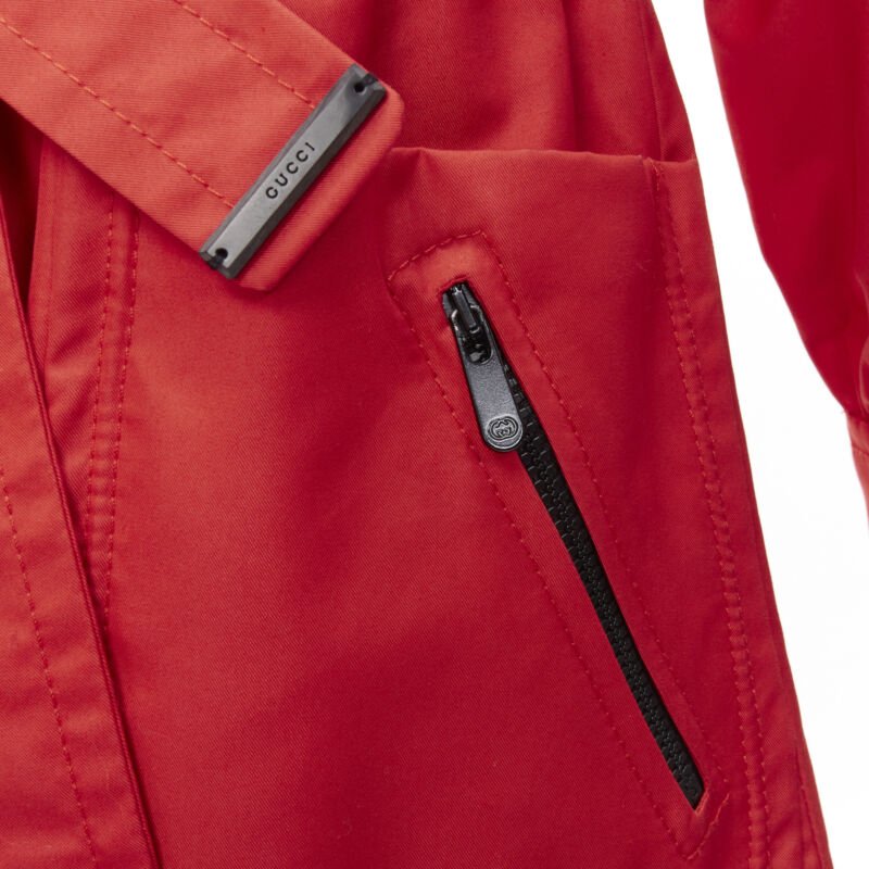 Gucci Red Elastic Waist Anorak - Image 11