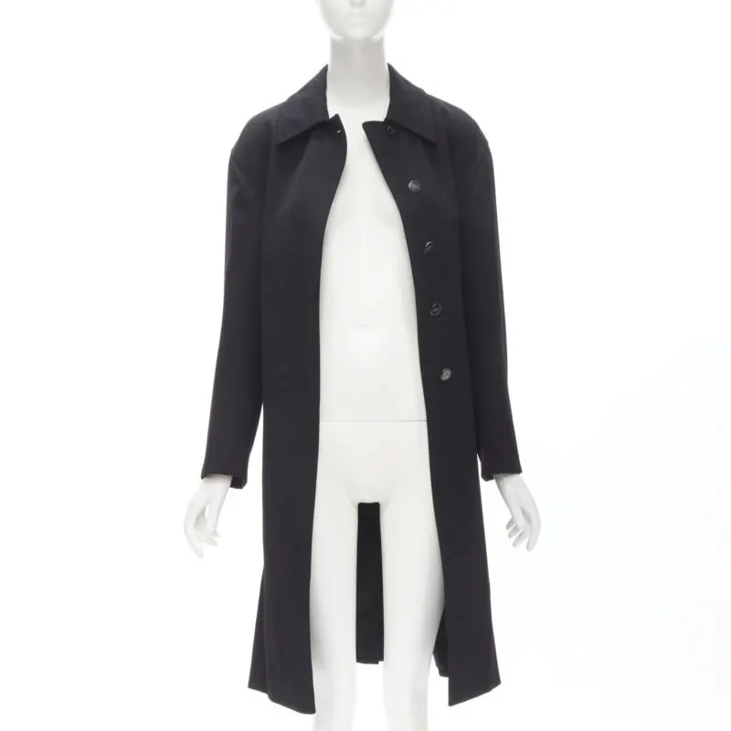 Gucci Black Wool Oversized Coat Black Wool Very good - Inside View