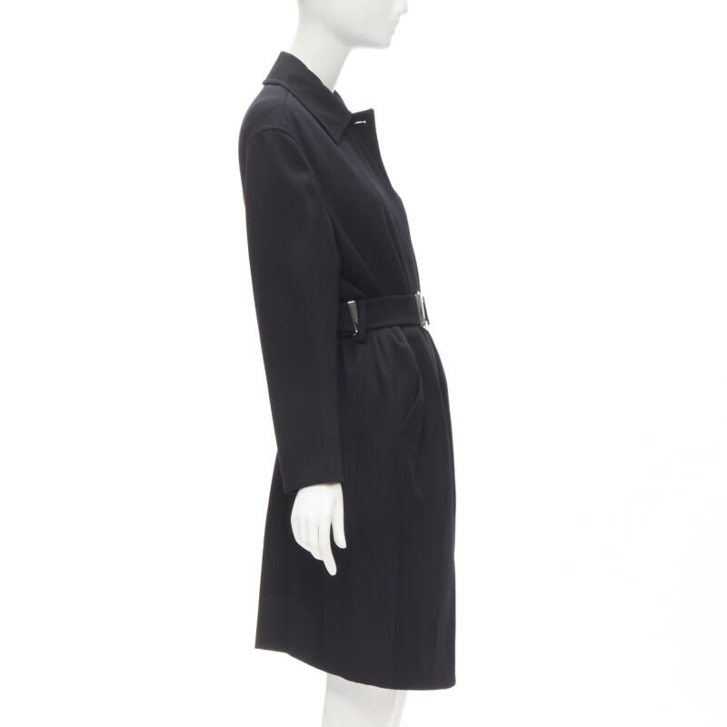 Gucci Black Wool Oversized Coat - Side view
