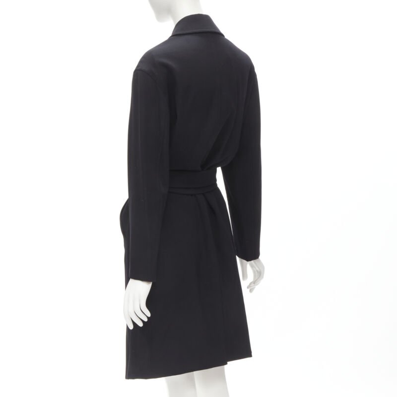 Gucci Black Wool Oversized Coat - Detail 2