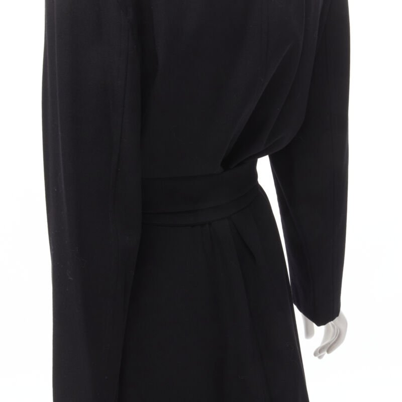 Gucci Black Wool Oversized Coat - Image 11