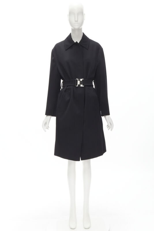 Gucci Black Wool Oversized Coat - Image 13