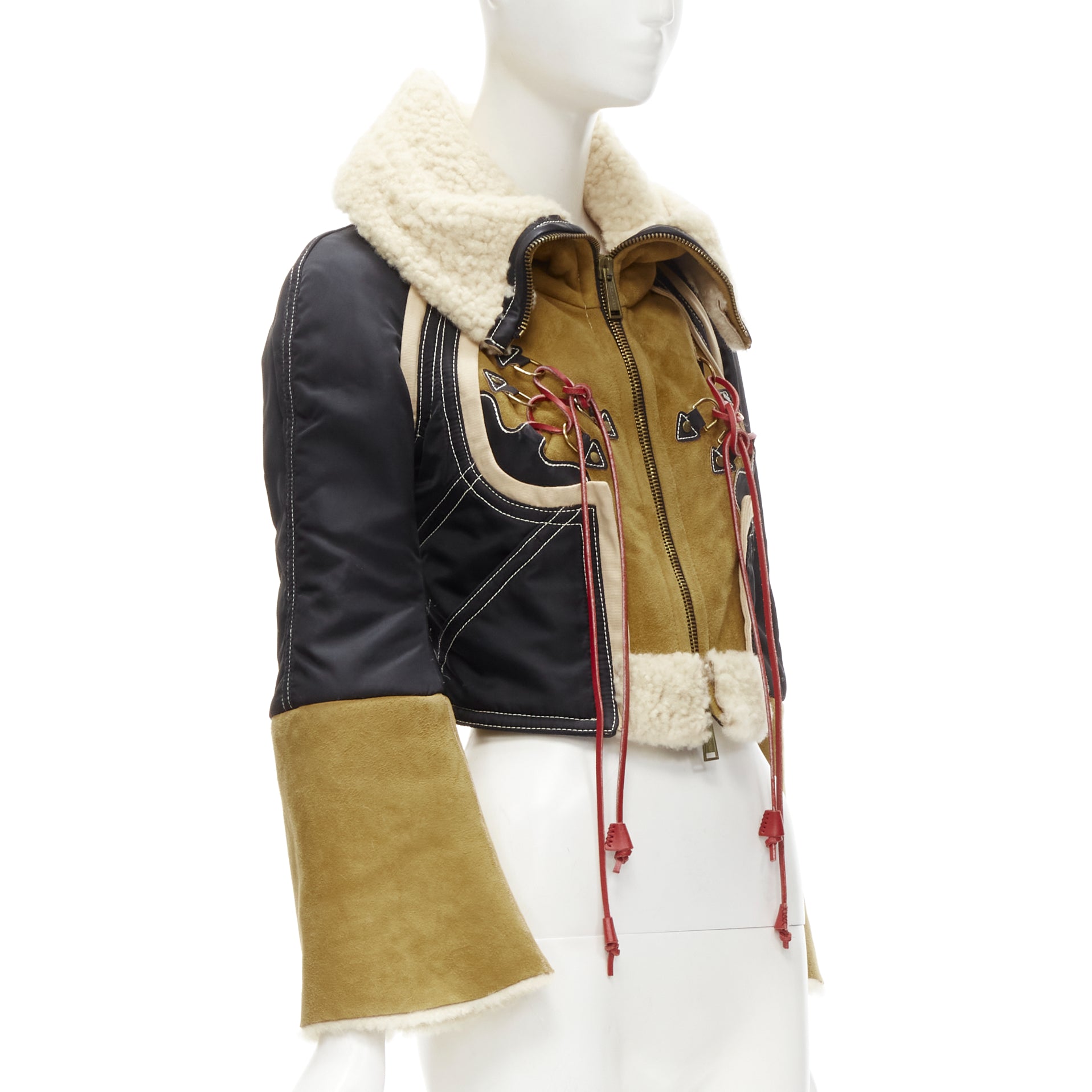 Dsquared2 Shearling Aviator Jacket - 4