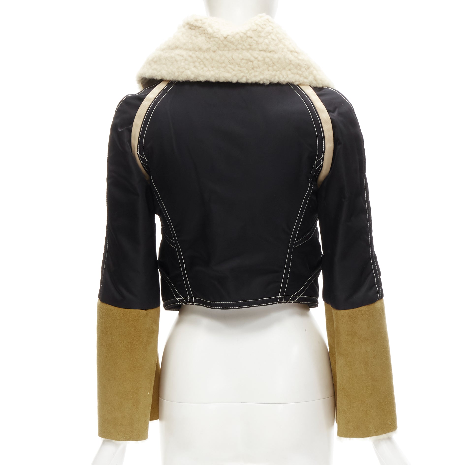 Dsquared2 Shearling Aviator Jacket - Detail 1