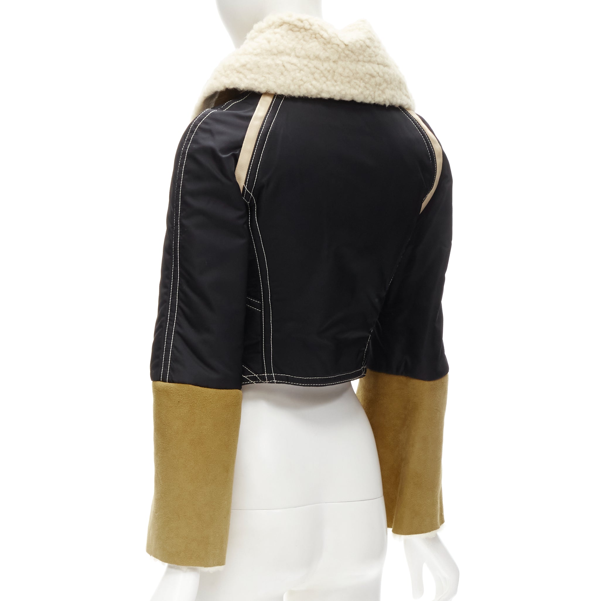 Dsquared2 Shearling Aviator Jacket - Detail 2