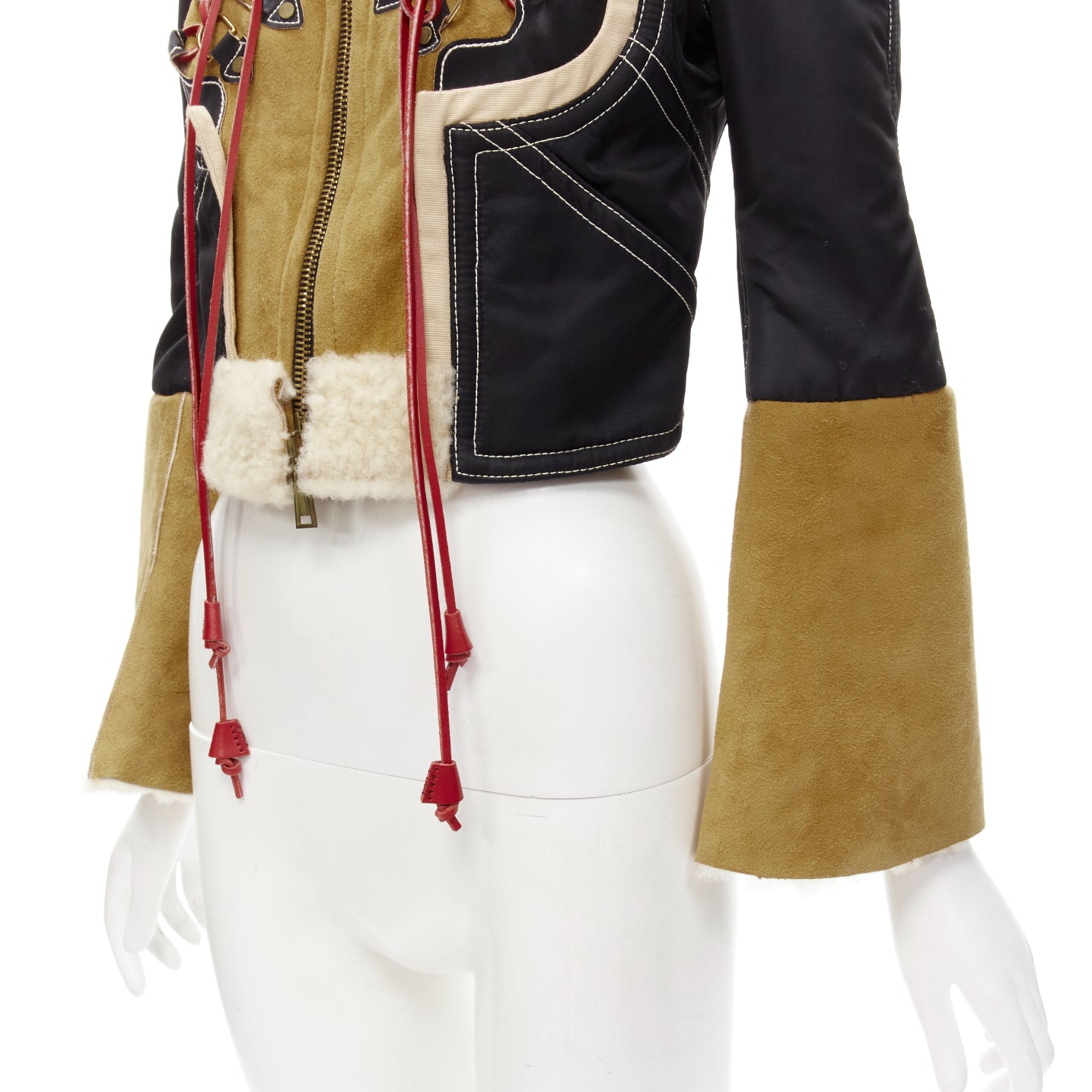 Dsquared2 Shearling Aviator Jacket - Image 11