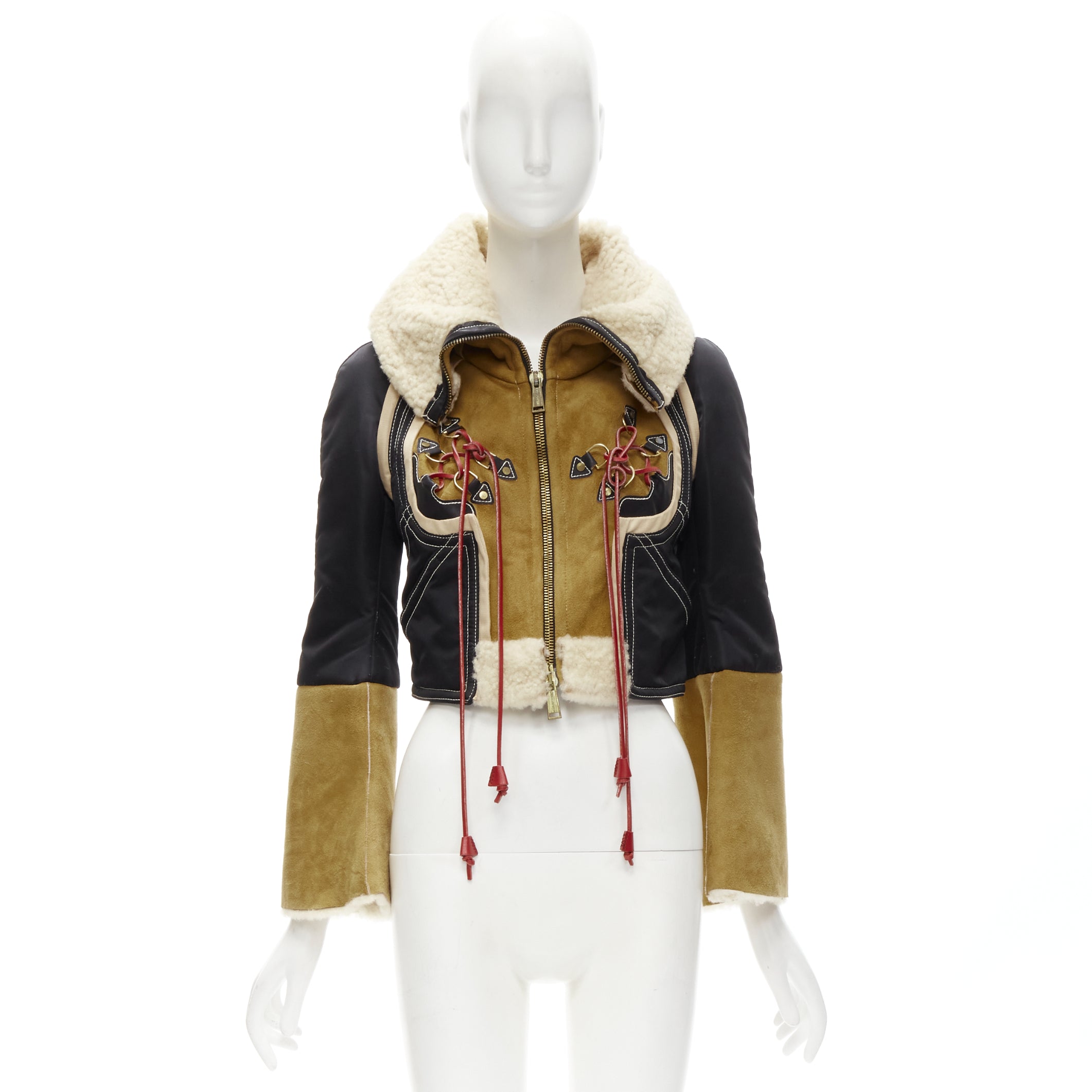 Dsquared2 Shearling Aviator Jacket - Image 13