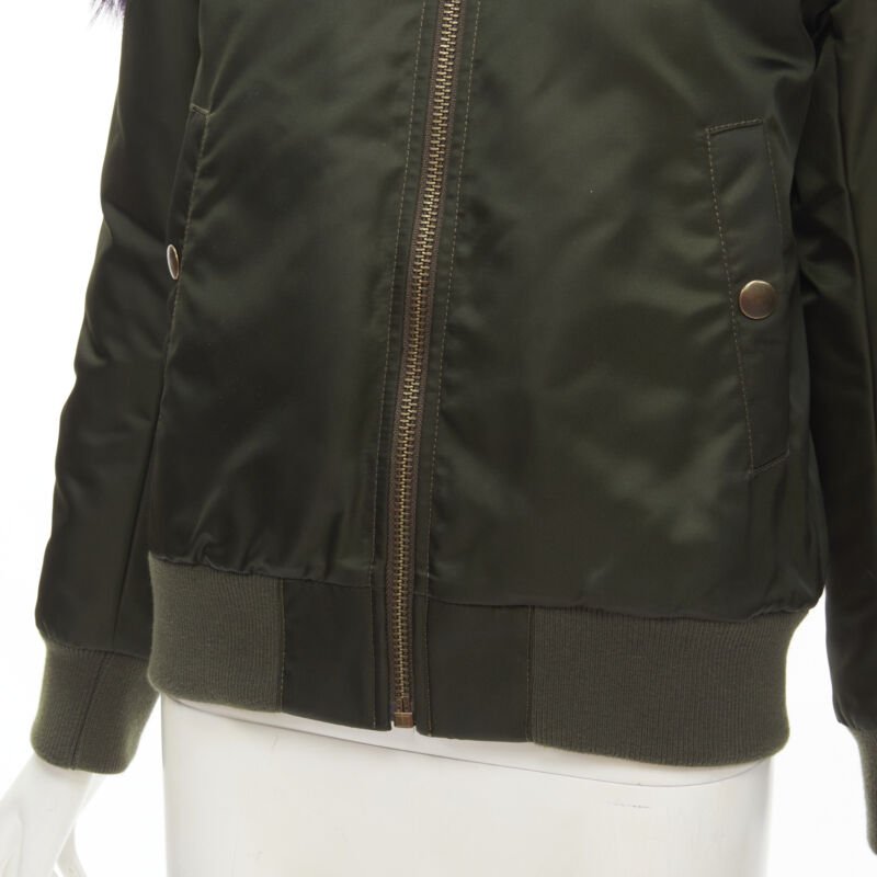 Mr & Mrs Italy Green Purple Lined Bomber - Image 11