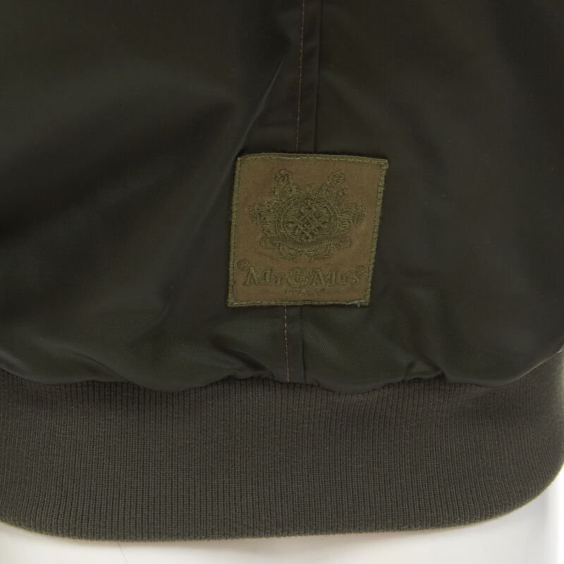 Mr & Mrs Italy Green Purple Lined Bomber - Image 12