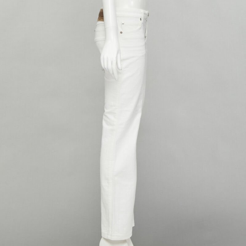 Louis Vuitton Blue Jacquard Boot Jeans - 4