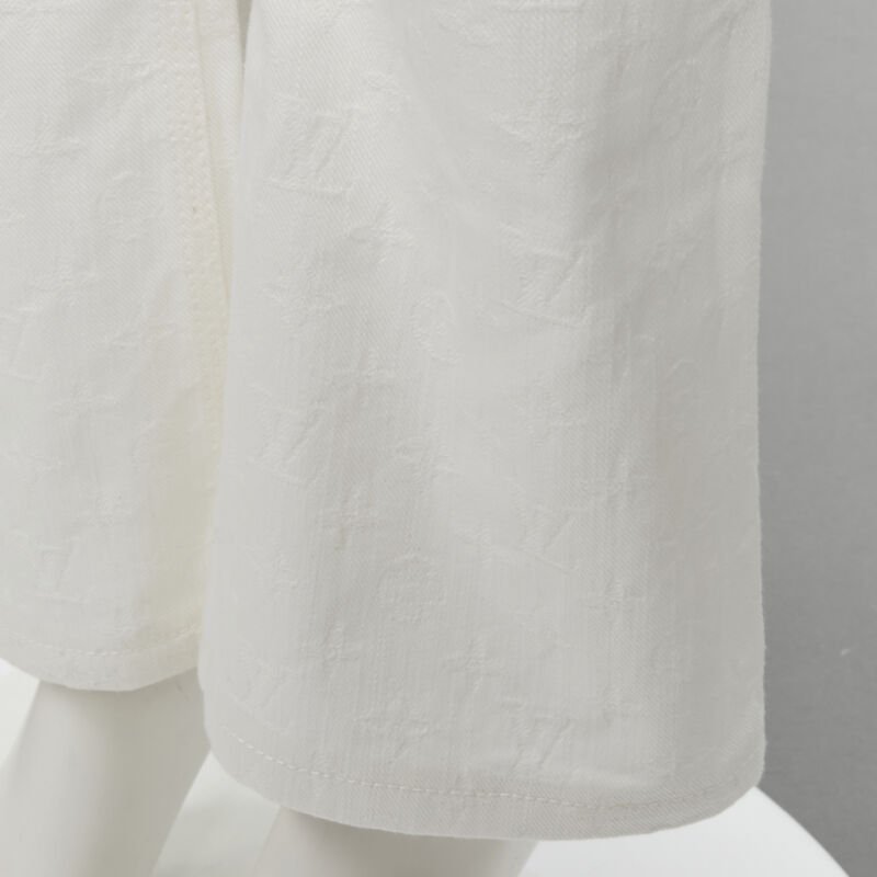 Louis Vuitton Blue Jacquard Boot Jeans - Detail 2