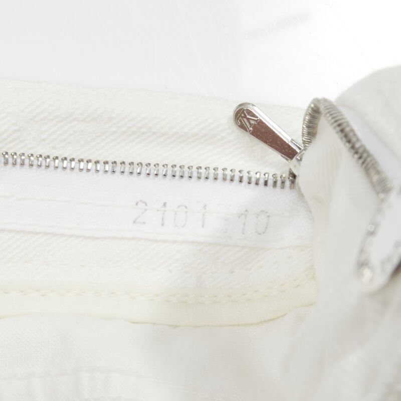 Louis Vuitton Blue Jacquard Boot Jeans - Image 11