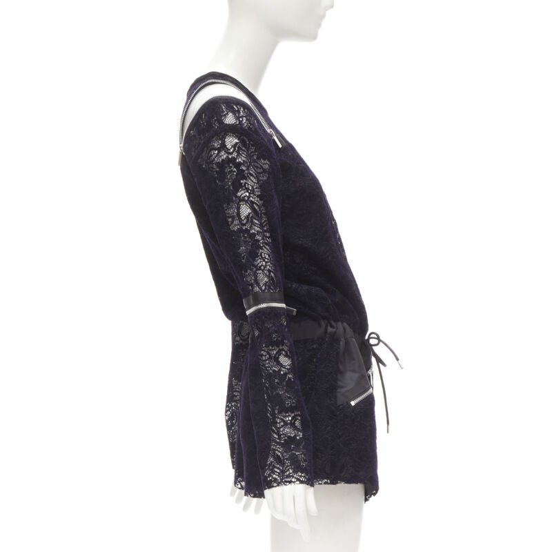 Sacai Velvet Lace Romper - 4