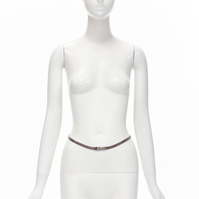 Gucci Chainmail skinny belt - Back view