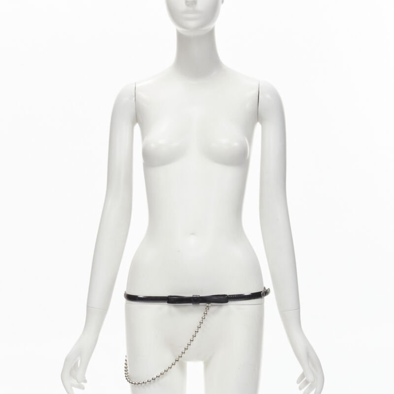 Dsquared2 Woven Oversized Black Belt - Back view