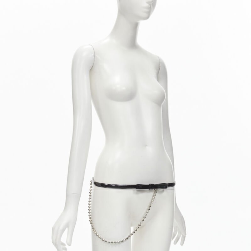 Dsquared2 Woven Oversized Black Belt - Image 6