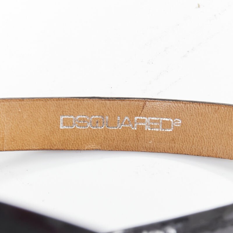 Dsquared2 Woven Oversized Black Belt - Image 11