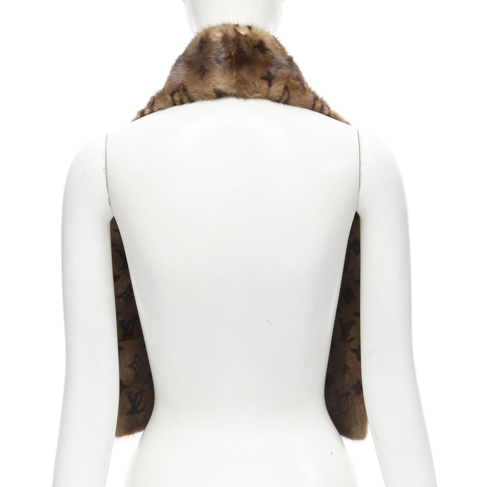 Louis Vuitton Mink Fur Shawl - Side view
