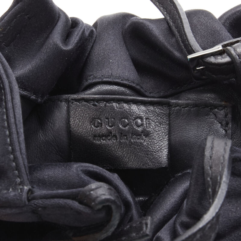 Gucci Silk Satin Bucket Bag - Image 14