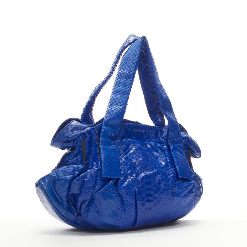 Zagliani Cobalt Dumpling Bag - Image 6