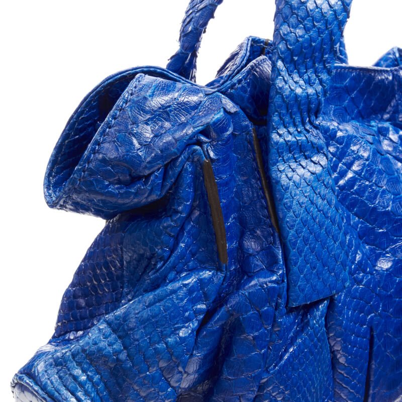 Zagliani Cobalt Dumpling Bag - Detail 2