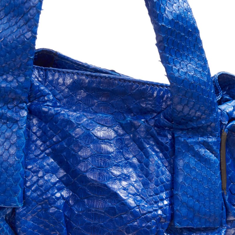 Zagliani Cobalt Dumpling Bag - Image 10