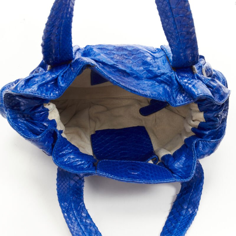 Zagliani Cobalt Dumpling Bag - Image 11