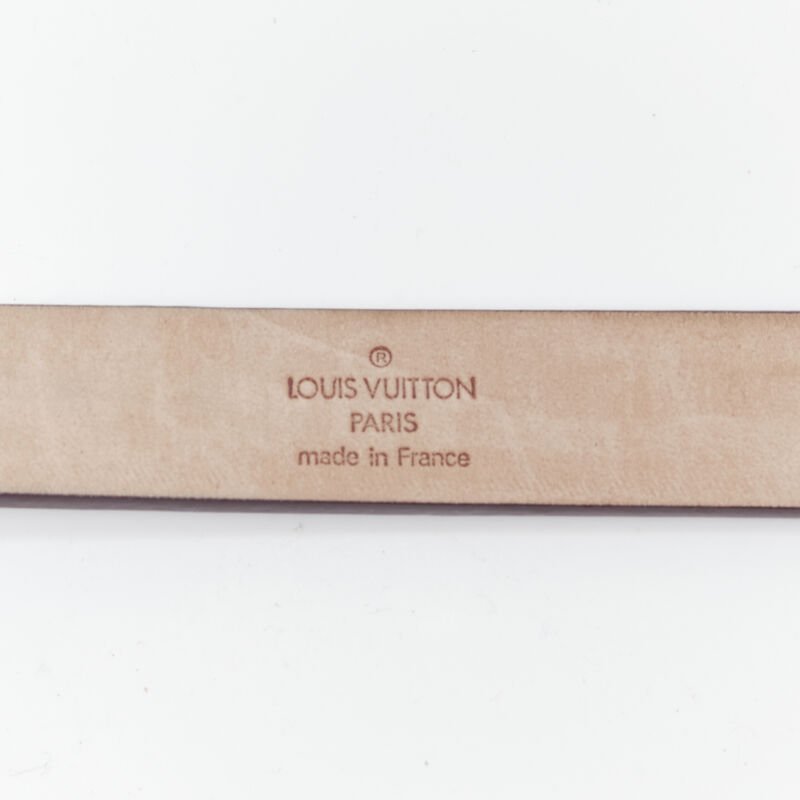 Louis Vuitton Gold tone leather belt - Image 10