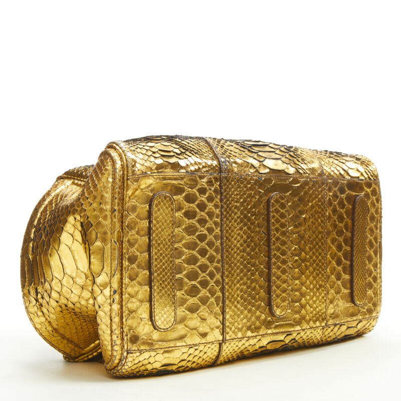 Zagliani Gold Duffel Bag - Detail 1