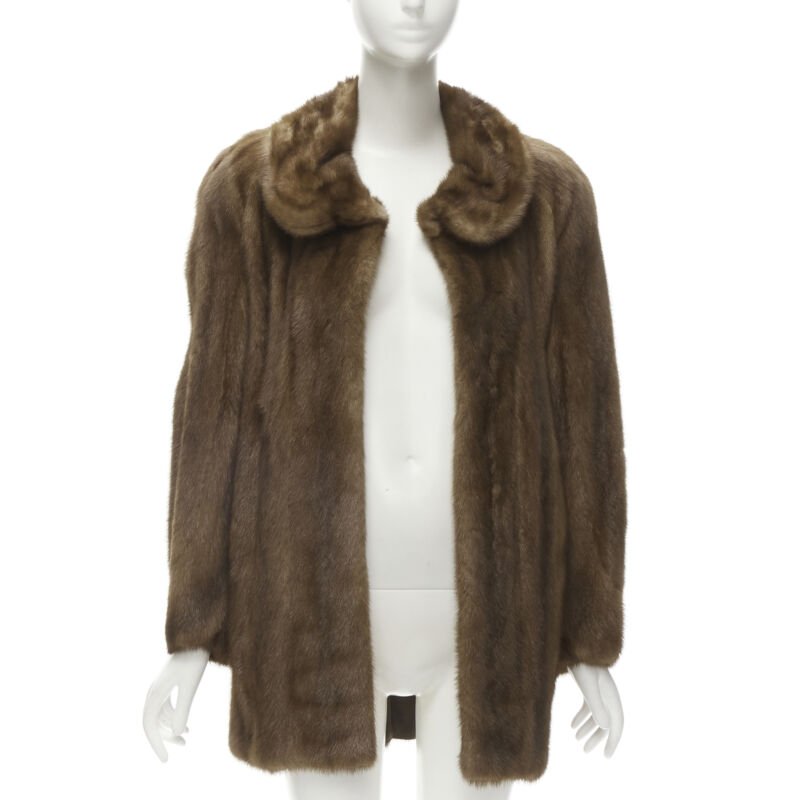 Unsigned / متعددة Brown Fur Short Coat