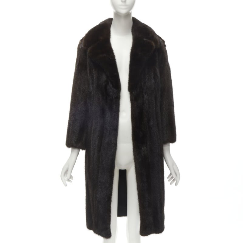 Unsigned / متعددة Brown Fur Long Coat