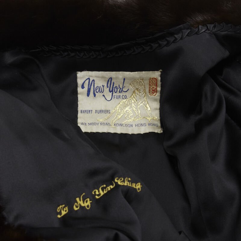 Unsigned / متعددة Brown Fur Long Coat - Image 11