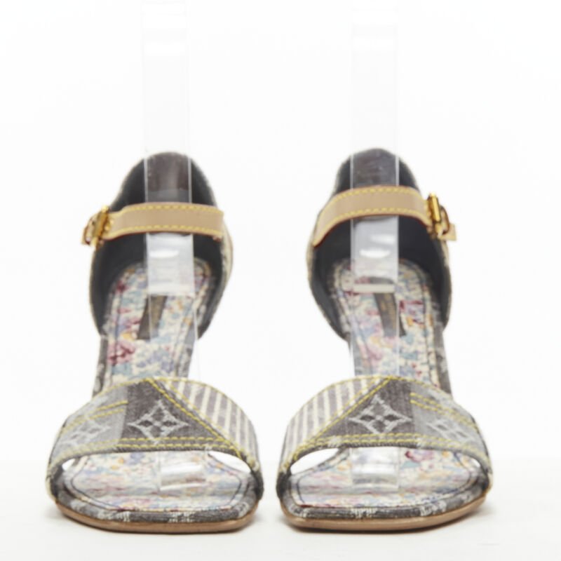 Louis Vuitton Patchwork Heel Sandal - Image 6