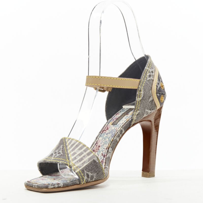 Louis Vuitton Patchwork Heel Sandal - 4