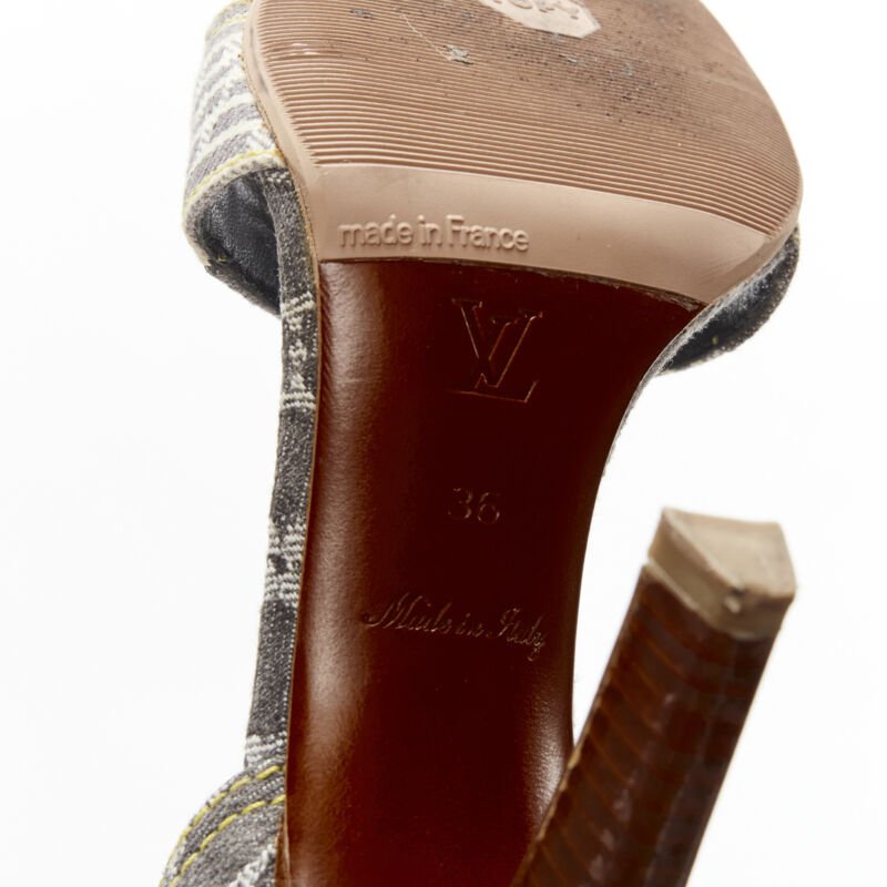 Louis Vuitton Patchwork Heel Sandal - Image 11