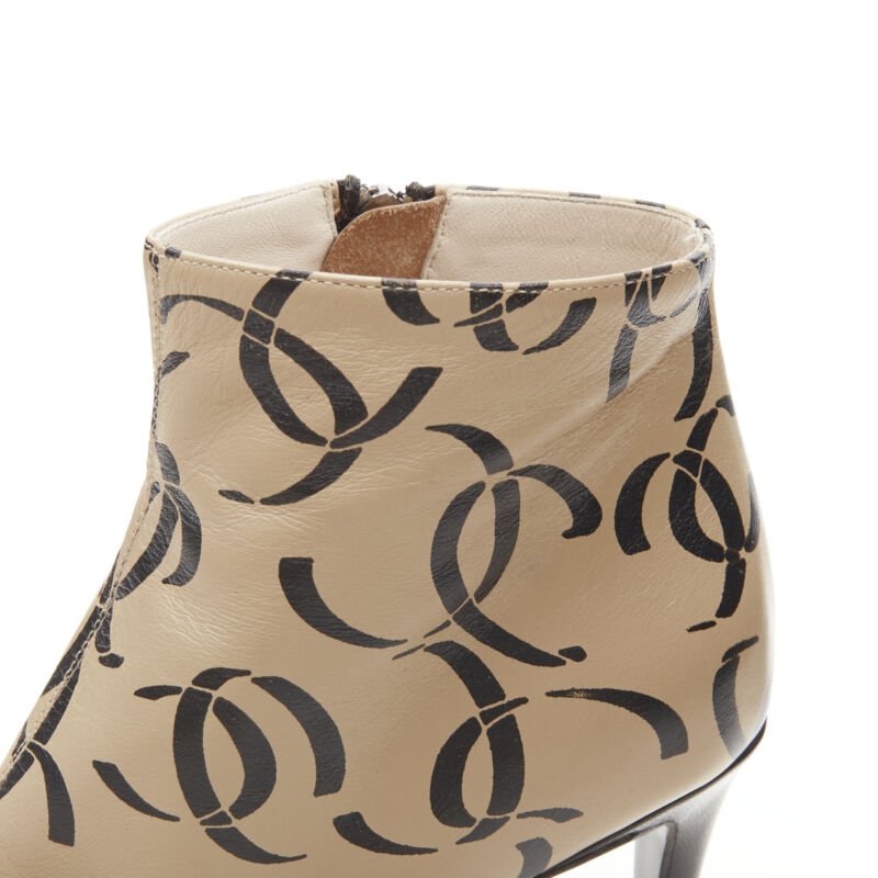 Chanel CC Logo Toe Bootie - Image 10