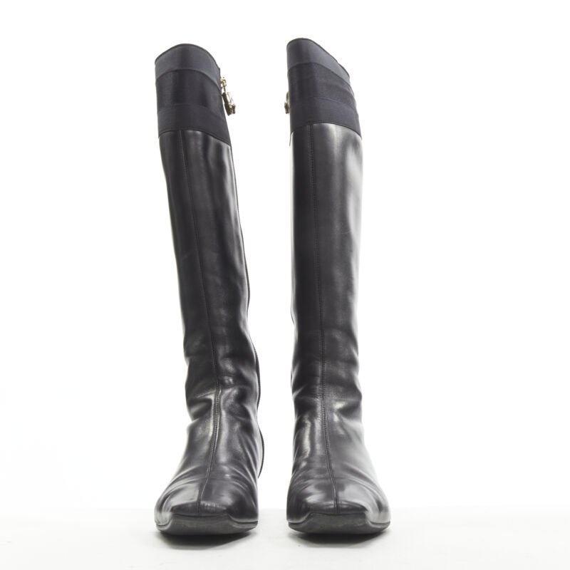Gucci Strass Back Knee Boots - 4