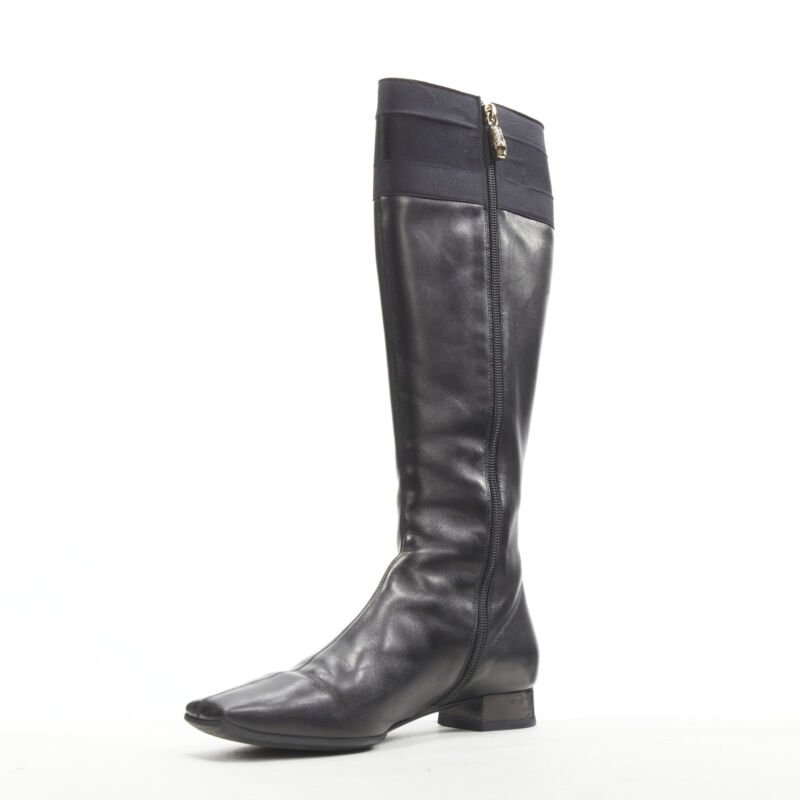Gucci Strass Back Knee Boots - Side view